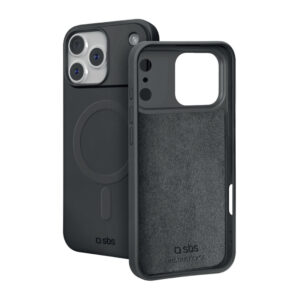 SBS Instinct Mag dėklas, skirtas iPhone 18 Pro / 17 Pro, suderinamas su MagSafe – Juodas