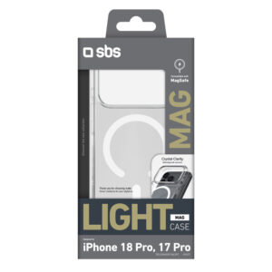 SBS Light Mag dėklas, skirtas iPhone 18 Pro / 17 Pro, suderinamas su MagSafe – skaidrus - Image 2