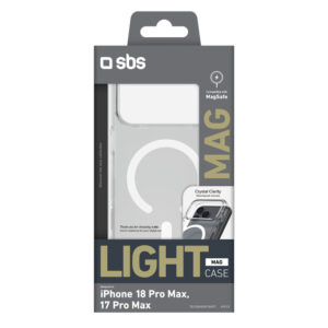 SBS Light Mag dėklas, skirtas iPhone 18 Pro Max / 17 Pro Max, suderinamas su MagSafe – skaidrus - Image 2