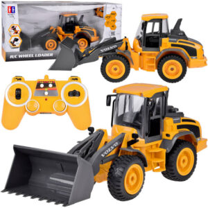 VOLVO buldozeris 1:16 nuotoliniu būdu valdomas, judantis + šviesos + garsai RC0690