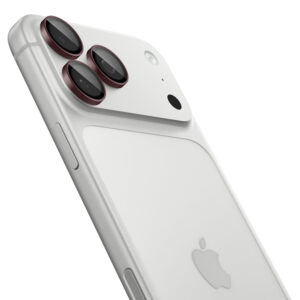 Spigen Optik Pro GLAS.TR EZ FIT 2 vnt. grūdinto stiklo kameros apsauginis stikliukas, skirtas iPhone 18 Pro / 18 Pro Max – tamsiai vyšninė