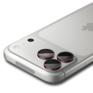 Spigen Optik Pro GLAS.TR EZ FIT 2 vnt. grūdinto stiklo kameros apsauginis stikliukas, skirtas iPhone 18 Pro / 18 Pro Max – tamsiai vyšninė - Image 2