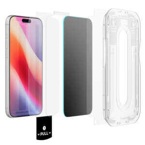 Spigen Glas.tR EZ Fit Pro HD AC privatumą užtikrinantis grūdintas stiklas, skirtas iPhone 18 Pro - Image 3