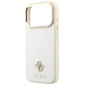 Guess Saffiano Small 4G & Classic Logo MagSafe dėklas, skirtas iPhone 18 Pro / 17 Pro – smėlio spalvos - Image 6