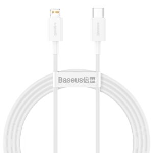 Baseus laidas Superior PD USB-C - Lightning 1,5 m baltas 20W