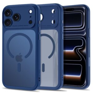 TECH-PROTECT MAGPEAK MagSafe CC iPhone 17 Pro / 18 Pro MATINIS TAMSIAI MĖLYNAS