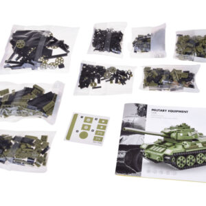 Techniniai blokai T-34-85 TANK lenkiškas modelis 604el. ZA5675 - Image 2