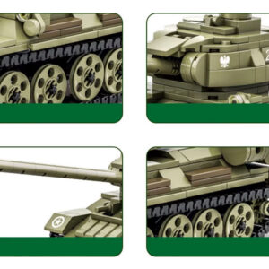 Techniniai blokai T-34-85 TANK lenkiškas modelis 604el. ZA5675 - Image 5