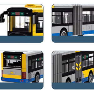Techninės kaladėlės, sujungiamas miesto autobusas, 415 dalių ZA5677 - Image 5