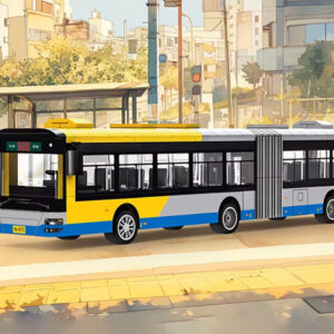 Techninės kaladėlės, sujungiamas miesto autobusas, 415 dalių ZA5677 - Image 4