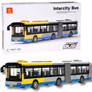 Techninės kaladėlės, sujungiamas miesto autobusas, 415 dalių ZA5677