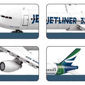 Konstruktorius Jetliner 320 keleivinio lėktuvo modelis, 133 detalės ZA5678 - Image 5