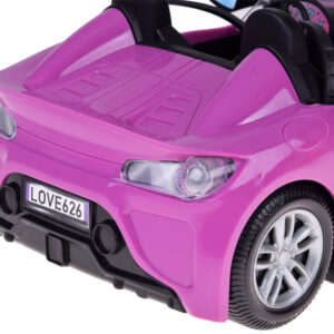 Violetinis sportinis automobilis klasikinei kabrioleto lėlei, skirtas 2 lėlėms ZA5697 - Image 6