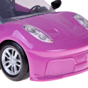 Violetinis sportinis automobilis klasikinei kabrioleto lėlei, skirtas 2 lėlėms ZA5697 - Image 4