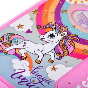 Interaktyvus koduotas SLAPTAS DIENORAŠTIS 2 viename Magical Unicorn ZA5769 - Image 8