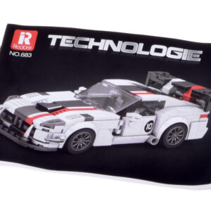 Techninių kaladėlių rinkinys Super sportinis automobilis WHITE VIPER su spoileriu, 419 detalių ZA5784 - Image 5