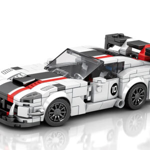 Techninių kaladėlių rinkinys Super sportinis automobilis WHITE VIPER su spoileriu, 419 detalių ZA5784 - Image 2
