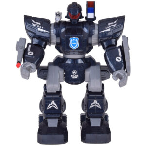 Nuotoliniu būdu valdomas POLICIJOS ROBOTAS – vaikšto, šoka, šaudo ir šviečia RC0731 - Image 5
