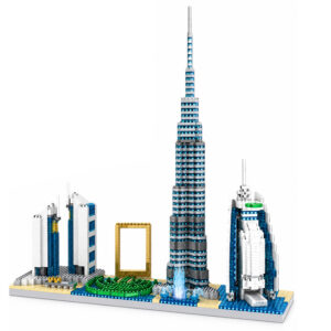 Dubajaus dangoraižių konstravimo kaladėlės – garsieji miesto pastatai, 3000+ detalių ZA6269 - Image 2