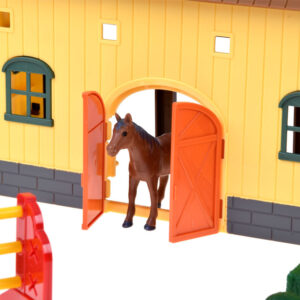 HORSE FARM Traktorius su priekaba + figūrėlės JODINĖJIMO MOKYKLA ZA6276 - Image 7