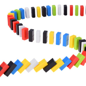 Domino rinkinys vaikams 100 dalių spalvingos kaladėlės lavinamasis konstruktorius ZA6290 - Image 3