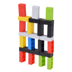 Domino rinkinys vaikams 100 dalių spalvingos kaladėlės lavinamasis konstruktorius ZA6290 - Image 5