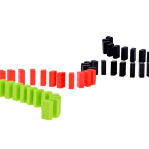Domino rinkinys vaikams 100 dalių spalvingos kaladėlės lavinamasis konstruktorius ZA6290 - Image 6