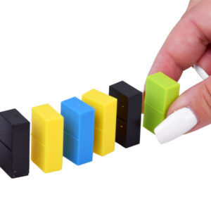 Domino rinkinys vaikams 100 dalių spalvingos kaladėlės lavinamasis konstruktorius ZA6290 - Image 7