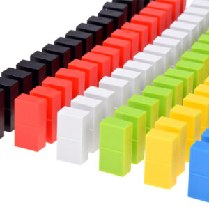 Domino rinkinys vaikams 100 dalių spalvingos kaladėlės lavinamasis konstruktorius ZA6290 - Image 8