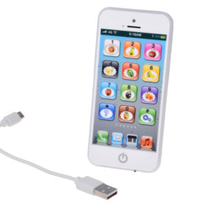Interaktyvus žaislinis išmanusis telefonas vaikams, 8 režimai, šviesos, garsai, USB ZA6421 - Image 5