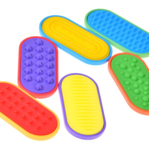 Magnetiniai sensoriniai fidget slankikliai, 6 tekstūrinių žaislų rinkinys ZA6422 - Image 2
