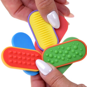 Magnetiniai sensoriniai fidget slankikliai, 6 tekstūrinių žaislų rinkinys ZA6422 - Image 3