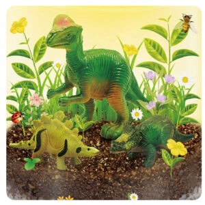 Šviečiantis DINOSAUR GARDEN 3-in-1 terariumas, lempa, „pasidaryk pats“ augalų auginimo rinkinys ZA6567 - Image 8