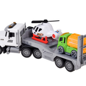 Autovežis Sraigtasparnis Savivartis Betono maišyklė TRANSPORTO PRIEMONIŲ RINKINYS + kelio priedai ZA6597 - Image 4