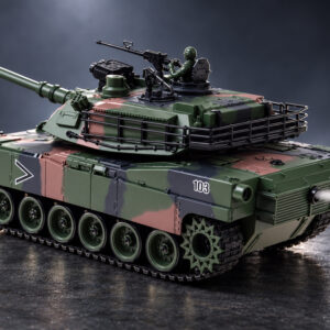 Nuotoliniu būdu valdomas RC Abrams M1A1 tankas su dūmais, garsu ir šviesomis 45 cm RC0770 - Image 7