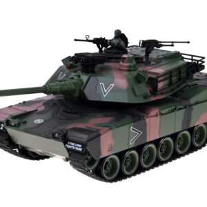 Nuotoliniu būdu valdomas RC Abrams M1A1 tankas su dūmais, garsu ir šviesomis 45 cm RC0770 - Image 3