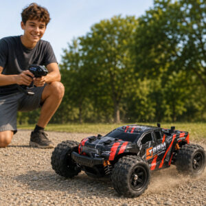 Nuotoliniu būdu valdomas RC visureigis su apšvietimu 4x4 RC0773 - Image 3
