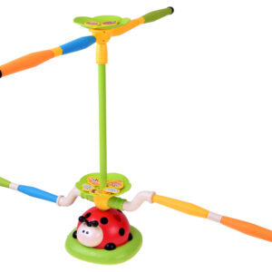 5-in-1 Ladybug sporto rinkinys – šokdynė, raketos, žiedai, nuotolinio valdymo pultas SP0885 - Image 5