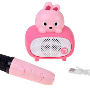 Interaktyvus „Bluetooth“ karaokės mikrofonas-kolonėlė „Bunny“ Music IN0193 - Image 2