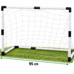 Futbolo rinkinys vaikams 2 vartai 95 cm 2 minkšti kamuoliai pompa SP0886 - Image 7