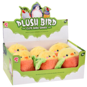 Pliušinis egzotinis paukštis „Rascal“ su cypuku ir pakabuku, 11 cm ZA6426 - Image 7