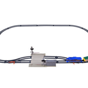 Elektrinis traukinio rinkinys 335 cm bėgiai geležinkelio pervaža užtvaros šviesos RC078 - Image 3