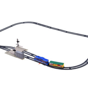 Elektrinis traukinio rinkinys 335 cm bėgiai geležinkelio pervaža užtvaros šviesos RC078 - Image 5