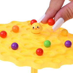 Balansuojančio ančiuko lavinamasis žaidimas su spalvotais kamuoliukais vaikams GR0861 - Image 5