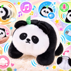 Interaktyvi panda – įrašo, vibruoja ir šokinėja pagal 30 melodijų ZA6366 - Image 8