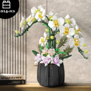 ORCHIDĖJA VAZONE konstravimo kaladėlės - Orchidėjos žiedai 1014+elementų ZA6378 - Image 2