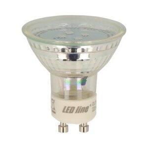 Lemputė LED GU10 230V 1W 60lm šiltai balta, 2700K, LED line - Image 1