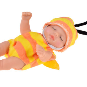 Mini lėlė kūdikis bitutė 11 cm su judančiomis rankomis, kojomis ir galva ZA6454 - Image 3