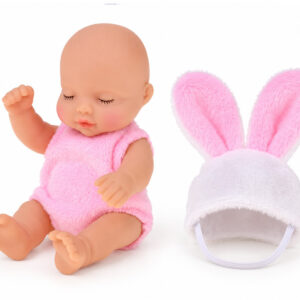 Mini lėlė zuikutis 11 cm su judančiomis rankomis, kojomis ir galva ZA6454 - Image 4