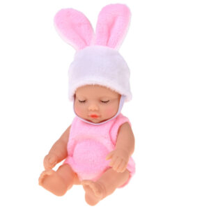 Mini lėlė zuikutis 11 cm su judančiomis rankomis, kojomis ir galva ZA6454 - Image 3
